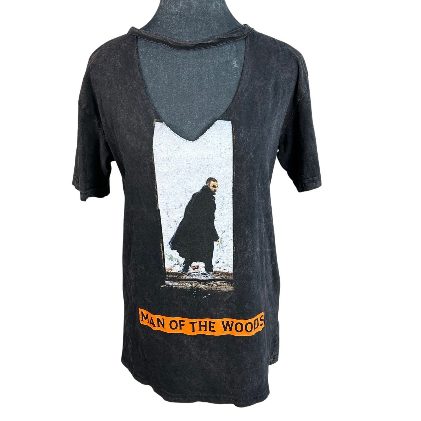 Cut Collar Medium Faded Wash Cotton Justin Timberlake Man Of The Woods-Tshirt